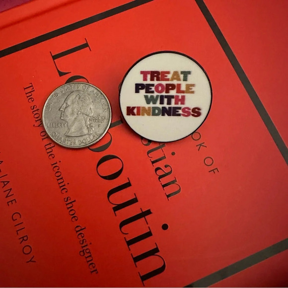 Treat People With Kindness Enameled Pin NEW - Picture 4 of 7